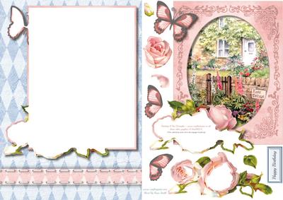Country Cottage Ink-saving Quick Card