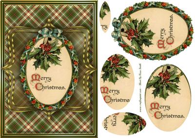 Christmas Holly Quick Card