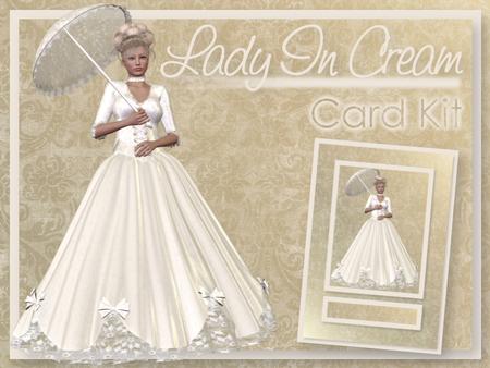 Lady in Cream Card Kit