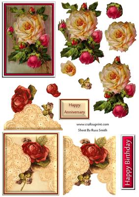 Vintage Roses Duodecoupage