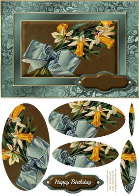 Daffodils Fancy Quick Card