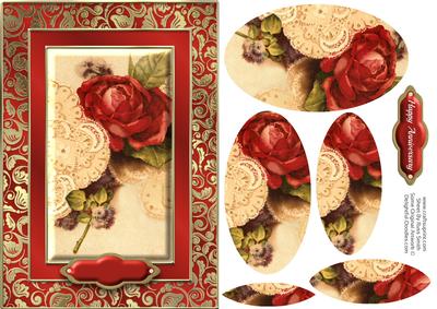 Red Rose Fancy Quick Card