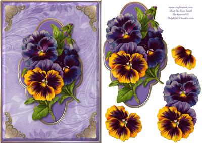Pansies Quick Card