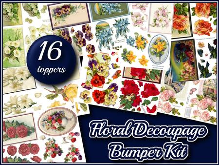 Floral Decoupage Bumper Kit