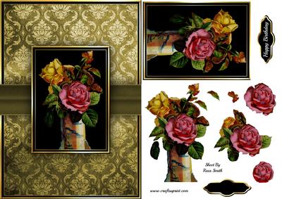 Striking Roses Quick Card