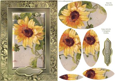 Sunflower Fancy Quick Card