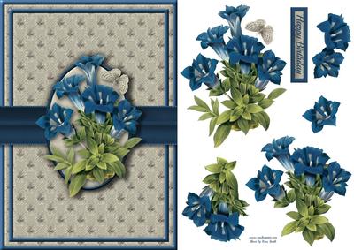 Blue Gentias Quick Card