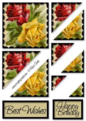 Red and Yellow Roses Corner Stacker