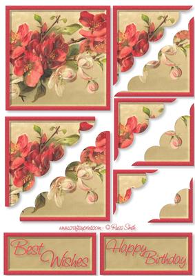 Pink and White Flowers Corner Stacker