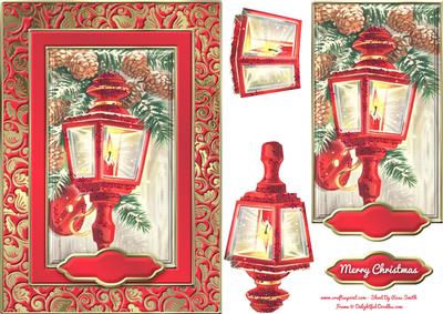 Festive Lantern Fancy Quick Card