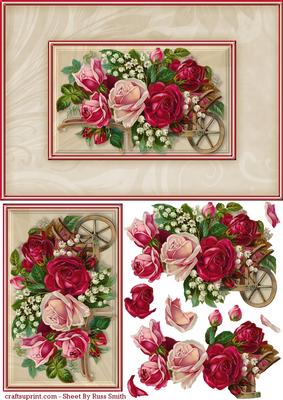 Lovely Pink Roses Quick Card