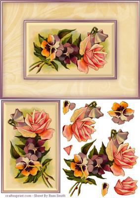 Pansies & Roses Quick Card