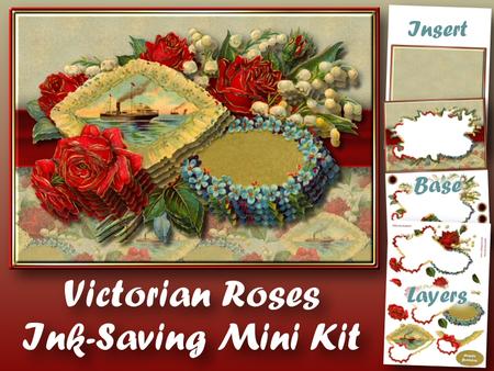 Victorian Roses Ink-saving Mini Kit