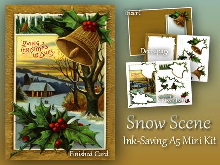 Snow Scene Ink-saving A5 Mini Kit