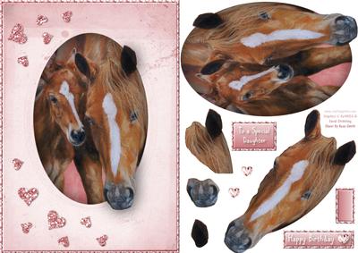 Horse and Foal Quick Card