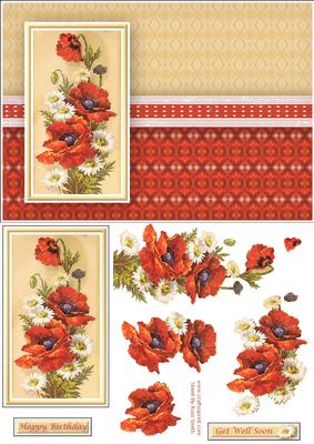 Classic Poppies Quick Card