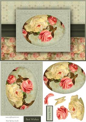 Country Roses Quick Card