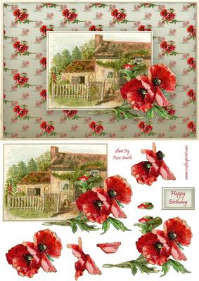 Poppy Cottage Quick Card