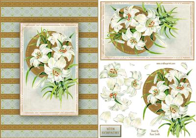 Sublte Lilies Quick Card