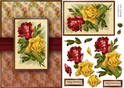 Victorian Roses Quick Card