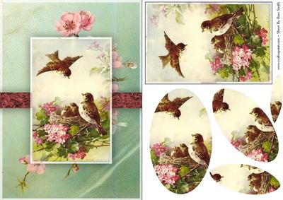 Birds and Flowers Quick Card