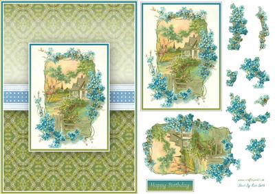 Pretty Cottage Quick Card