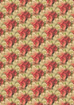 Pink and White Flowers Backing