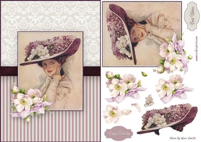 Lady in Purple Quick Card