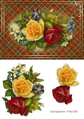 Vintage Roses Card Front