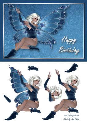 Blue Fairy Card Front
