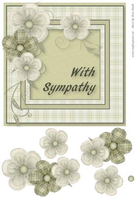 With Sympathy Large Card Front