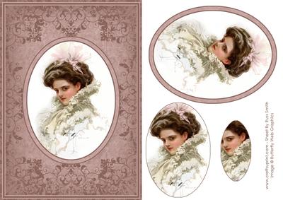 Elegant Lady 1 Card Front