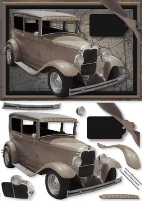Sepia Vintage Card Card Front - Blank