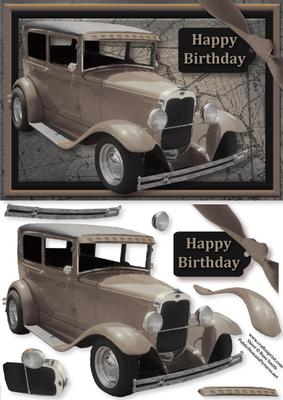 Sepia Vintage Card Card Front - Birthday