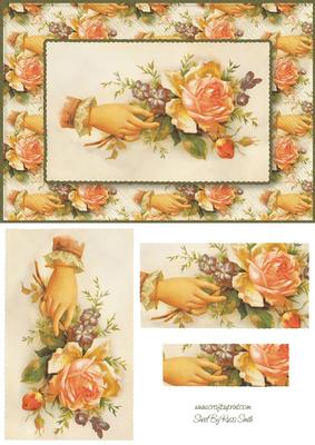 Orange Rose Card Front