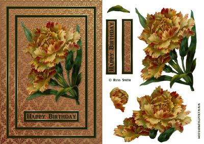 Orange Flower Card Front