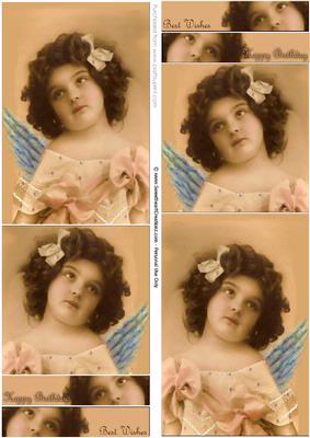 Vintage Angel Child Topper