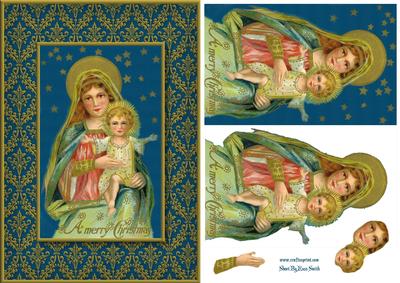 Religious Christmas Card Front