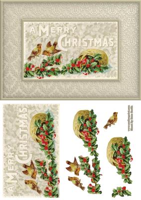 Robins & Holly Card Front