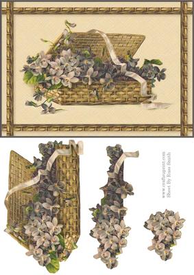 Basket of Flowers Card Front