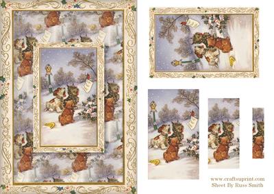 Christmas Dogs Card Front