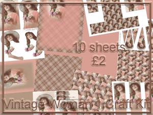 Vintage Woman 1 Craft Kit