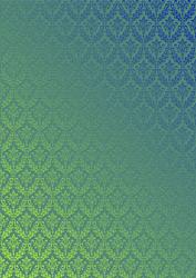 Blue & Green Damask