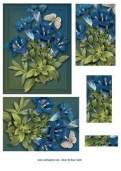 Gentian & Butterfly Pyramage
