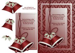Red Bells & Xmas Verse Card Front