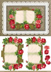 Roses & Book Card Front