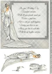White Bride 8x8 Card Front