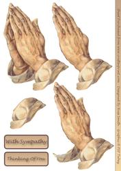Sympathy Hands Decoupage