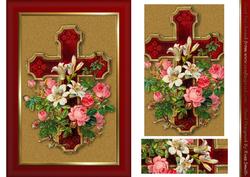 Cross & Flowers Card Front