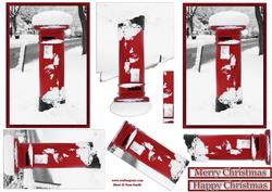 Postbox & Snow Pyramage & Decoupage